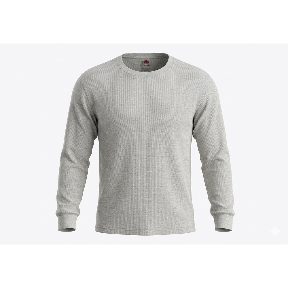 Eddie Bauer Men's Ivory Colored Long Sleeve Thermal Shirt. Size L